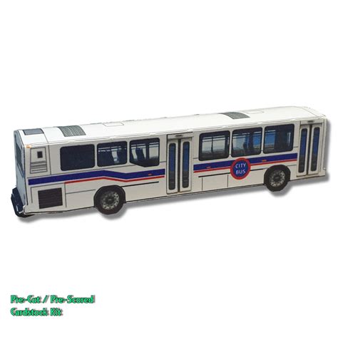 Miniature Paper Model Vehicle City Bus Paper Craft Kit - Etsy