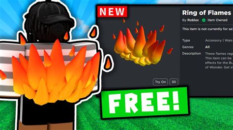 HOW TO GET THIS EXCLUSIVE ROBLOX ITEM! *Ring Of Flames* - YouTube