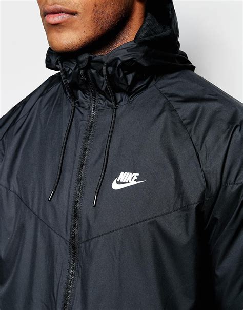 Nike Synthetic Windbreaker Jacket 727324-010 in Black for Men - Lyst