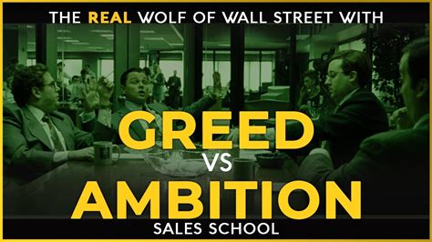 Greed Vs Ambition | Free Sales Training Program | Sales School - YouTube