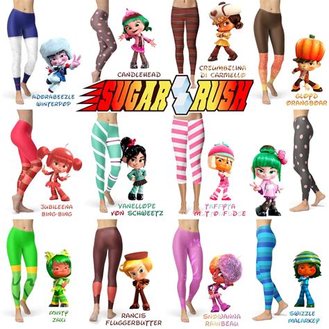 Sugar Rush Racers Wreck It Ralph Theme Park Inspired Leggings in Capri ...