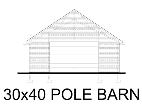 Pole Barn Drawing