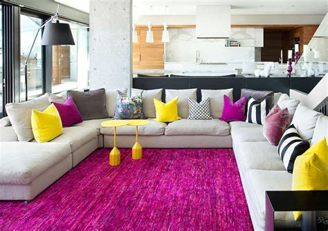 Before & After: Trendy & Colorful Modern Living Room Online Design