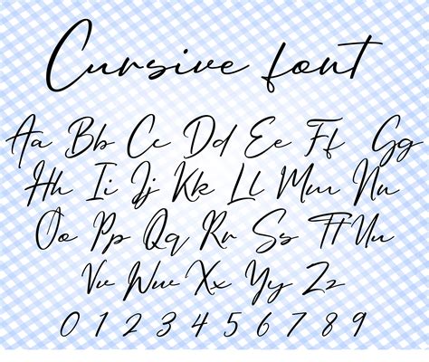 Cursive Font