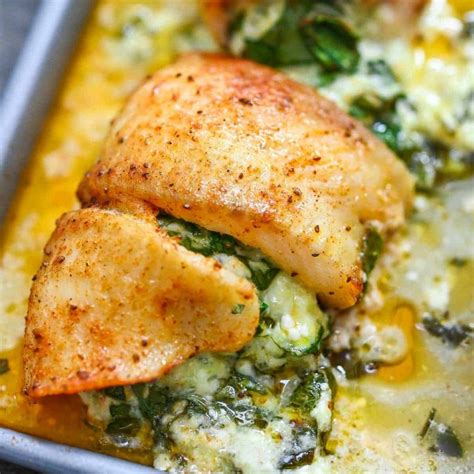 Spinach Stuffed Flounder | COOKTORIA