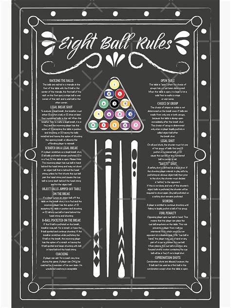 8-Ball Pool Rules Printable