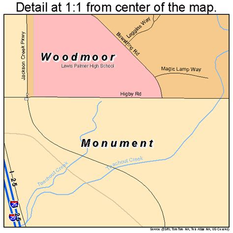 Monument Colorado Street Map 0851800