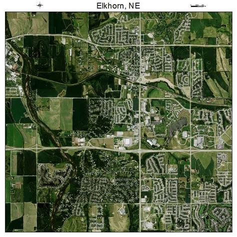 Aerial Photography Map of Elkhorn, NE Nebraska