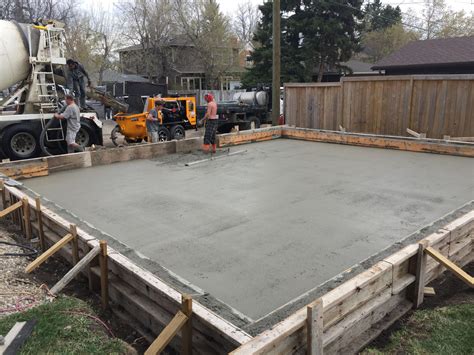 20 Ave Garage Slab on Grade - TRI-Form Concrete Ltd.