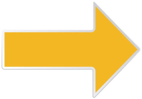 Arrow Yellow Right Transparent PNG Clip Art Image | Gallery ...