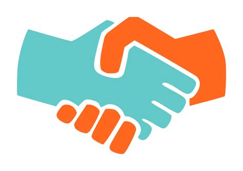 OnlineLabels Clip Art - Handshake Icon