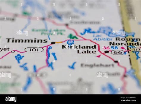 Kirkland lake ontario map hi-res stock photography and images - Alamy