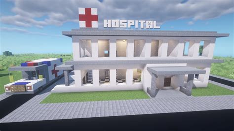 Hospital in minecraft - Tutorial build - YouTube