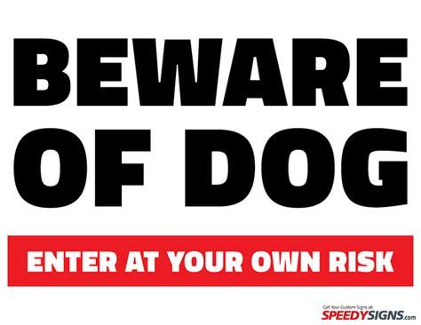 Free Beware of Dog Printable Sign Template | DIY Ideas | Beware of dog ...