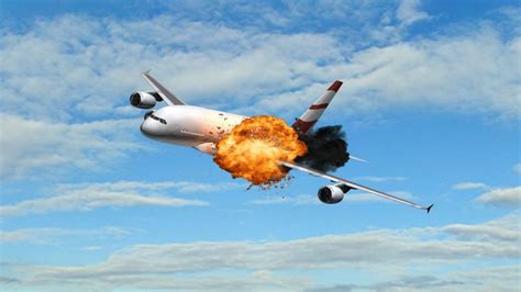 Passenger Airplane with an explosion in the sky – FlightDeckFriend.com