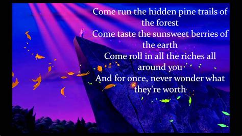 Pocahontas Colors Of The Wind Lyrics