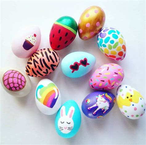 Fun Acrylic Painted Easter Eggs - Crafty Morning