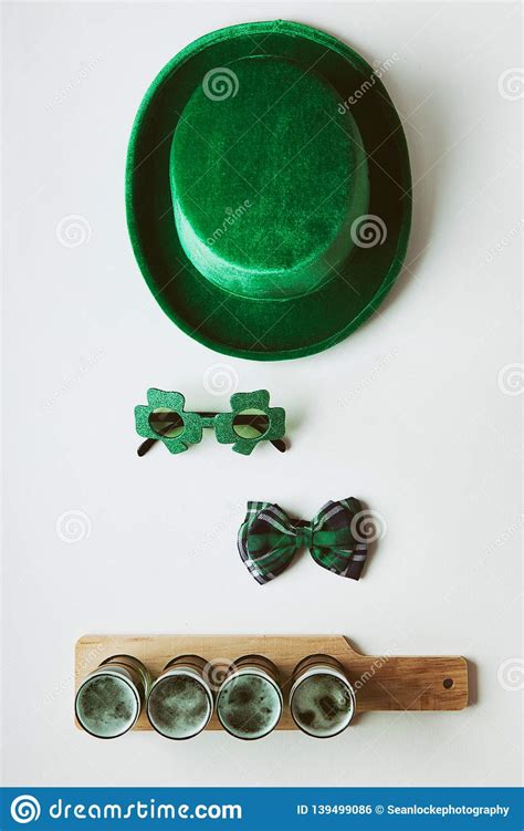 Irish: Fun Saint Patrick`s Party Items Stock Photo - Image of shamrock ...