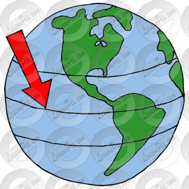 Equator Picture for Classroom / Therapy Use - Great Equator Clipart