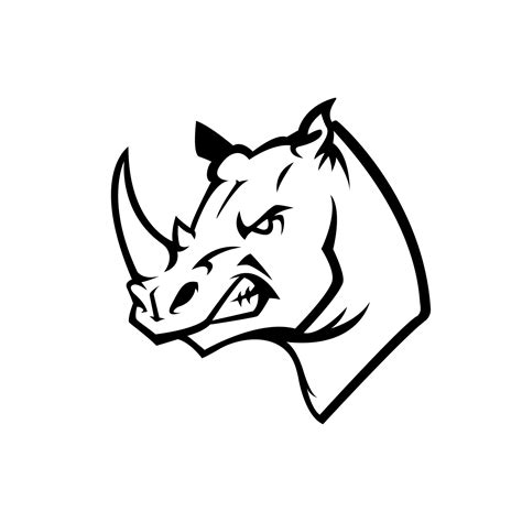 Rhino Head Illustration Vector Design 20774729 Vector Art at Vecteezy