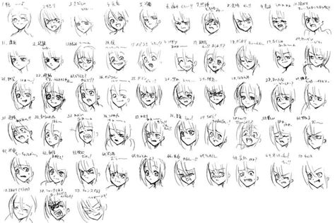 50 Expressions Anime by Bardi3l on deviantART | Anime expressions ...