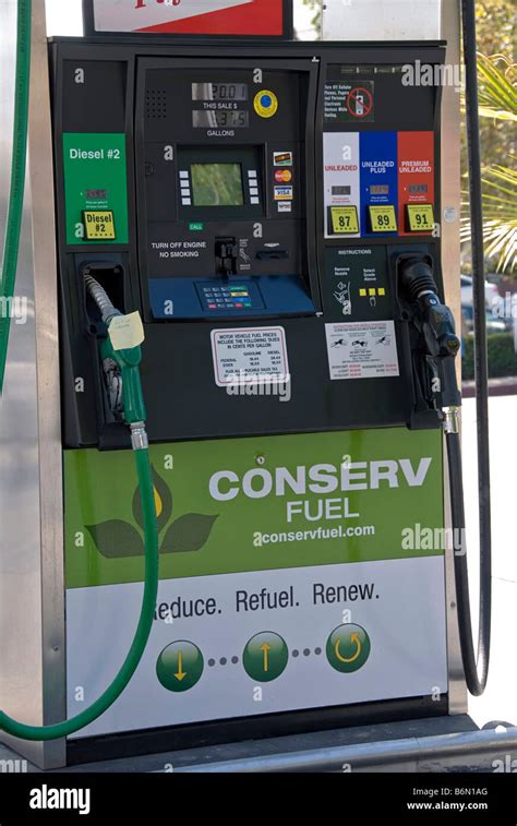 Bio diesel fuel pump Conserv Gas Station Biodiesel Ethanol Los Angeles ...