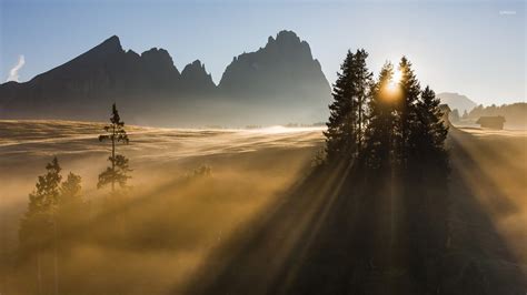 Sunrise in the Dolomites wallpaper - Nature wallpapers - #26123