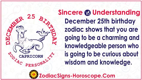 December 25 Zodiac (Capricorn) Horoscope Birthday Personality and Lucky ...