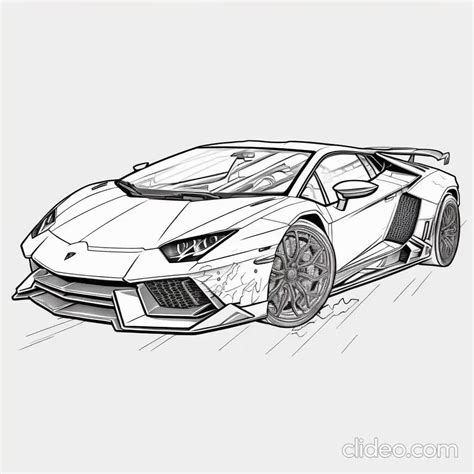 Car Coloring Pages Lamborghini