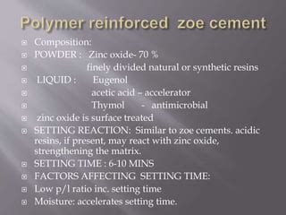 Zinc oxide eugenol