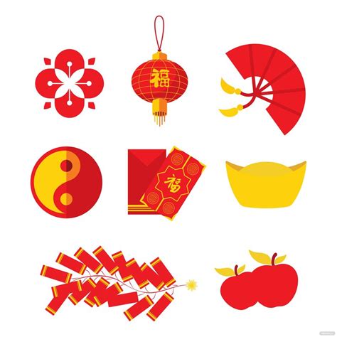 Chinese New Year Decoration Vector in Illustrator, SVG, JPG, EPS, PNG ...