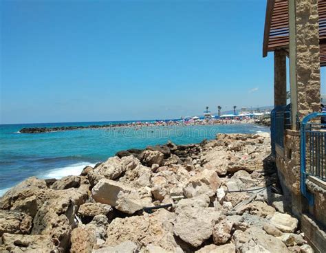 Nahariya Beach Promenade 2 editorial photo. Image of isreal - 122849396