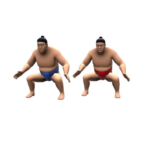 SUMO wrestler 3D Model