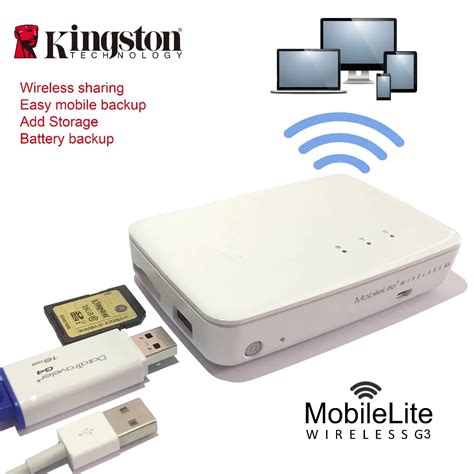 Kingston wireless card reader Multifunction wifi transmitter Wireless ...