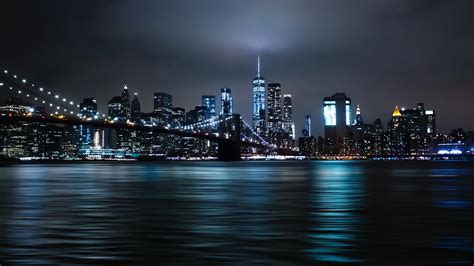 🔥 Download New York City Night Lights Cityscape By David Skyrius by ...