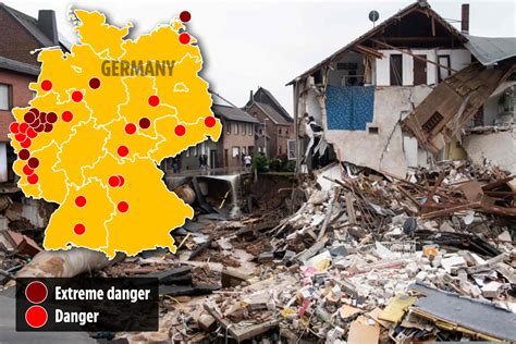 Devastating Germany flood maps shows more thunderstorms to hit deluged ...