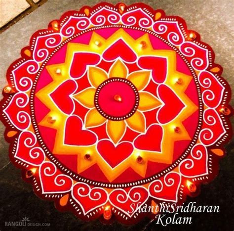 30 Beautiful Diwali Rangoli and Kolam Designs By Shanthi Sridharan