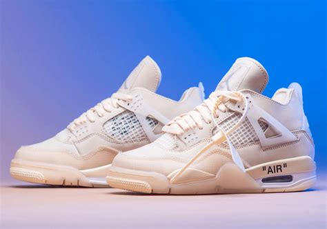 Off-White Air Jordan 4 Sail CV9388-100 Packaging | SneakerNews.com