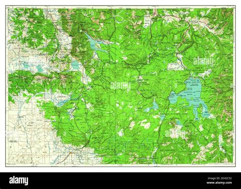 Ashton, Idaho, map 1960, 1:250000, United States of America by Timeless ...