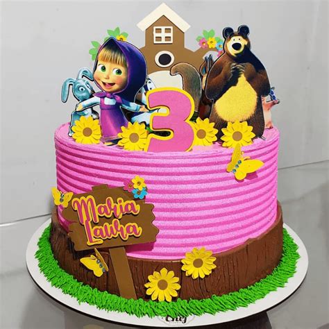 Discover 170+ masha bear cake super hot - glassplus.com.vn