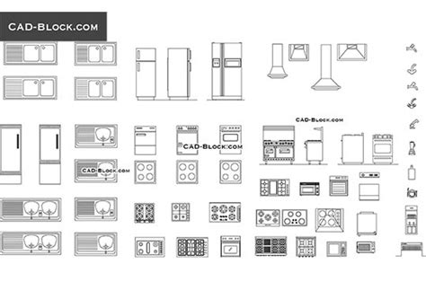 Commercial Refrigeration Equipment CAD blocks download free