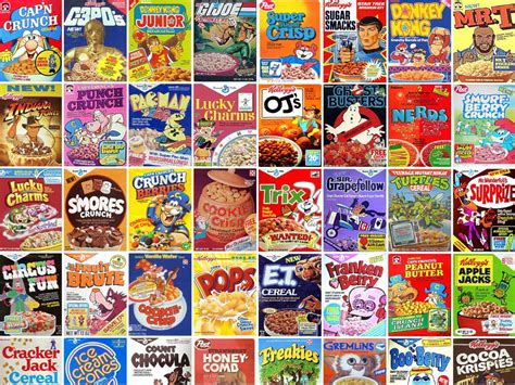 80's cereal boxes : nostalgia