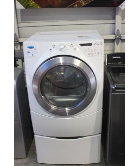 WHIRLPOOL DUET DRYER WITH PEDESTAL - TESTED AND WORKING