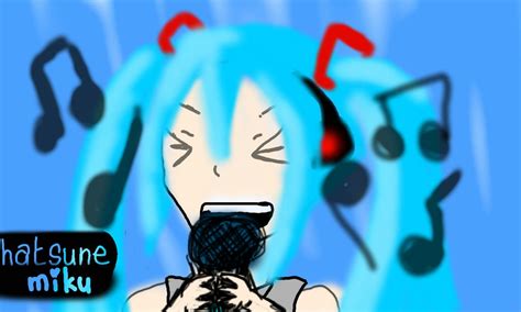 Hatsune Miku Singing by MiaNyan on DeviantArt