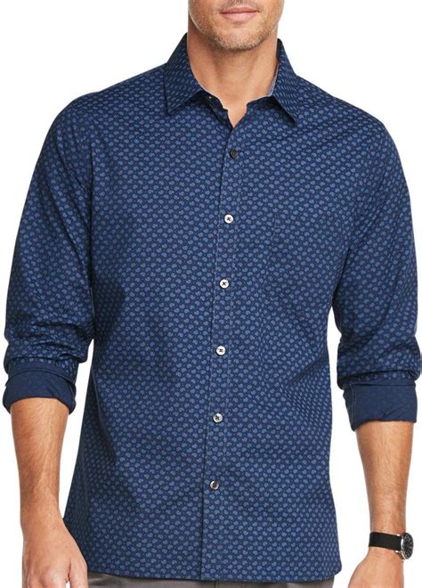 Van Heusen - Van Heusen Mens Never Tuck Paisley Print Shirt - Walmart ...