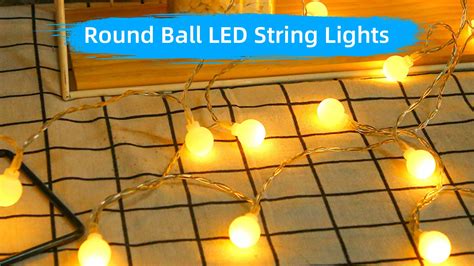 Small Round Ball Led String Lights,Outdoor Waterproof Battery Creative ...