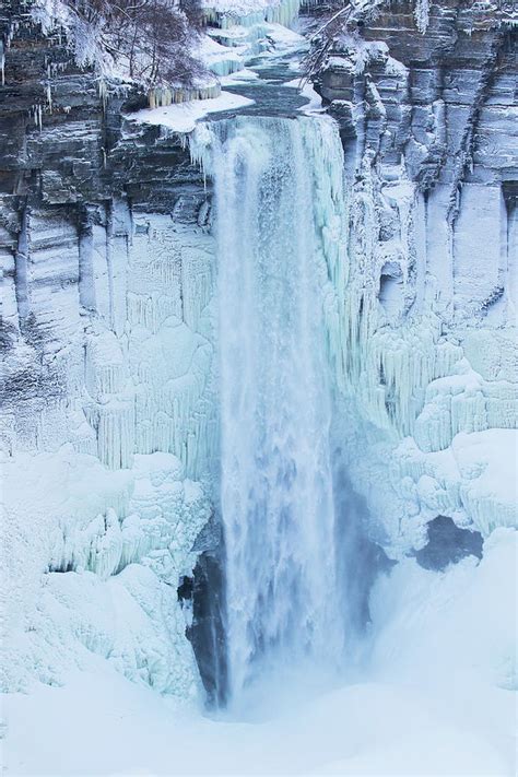 Taughannock Falls in Winter 1 Photograph by Mindy Musick King - Pixels