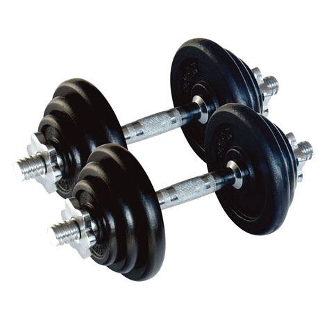 Dumbbell Set Black: (DBS1203) 20kg - Sports & Games