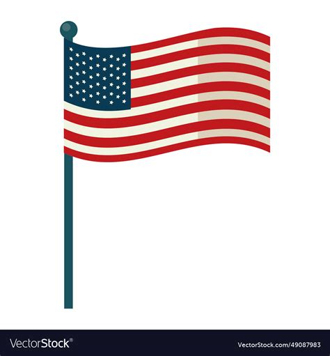 American flag national Royalty Free Vector Image