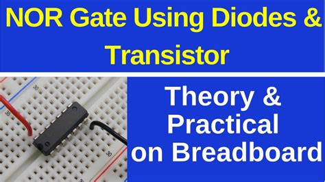 Nor Gate Circuit Diagram Using Transistor